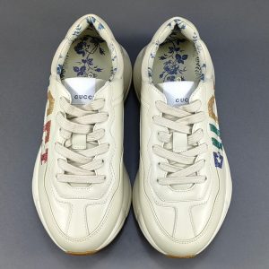 GUCCI Rhyton leather trainer - Image 3