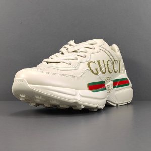 GUCCI Rhyton leather trainer - Image 2