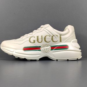 GUCCI Rhyton leather trainer - Image 1