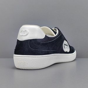 Interlocking G Suede And Canvas Sneakers - Image 4