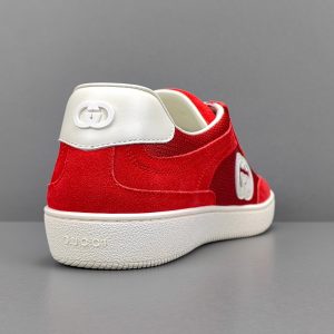 Interlocking G Suede And Canvas Sneakers - Image 4