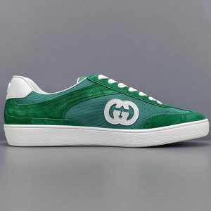 Interlocking G Suede And Canvas Sneakers - Image 5