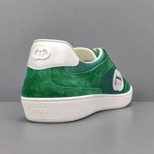 Interlocking G Suede And Canvas Sneakers - Image 4