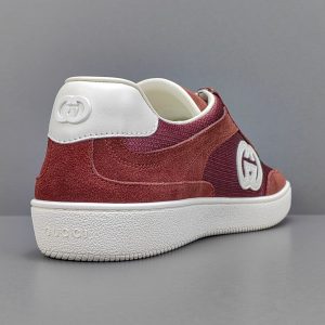 Interlocking G Suede And Canvas Sneakers - Image 4