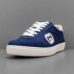 Interlocking G Suede And Canvas Sneakers - Image 2