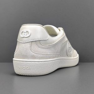 Interlocking G Suede And Canvas Sneakers - Image 4