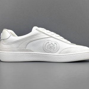 Interlocking G Suede And Canvas Sneakers - Image 5