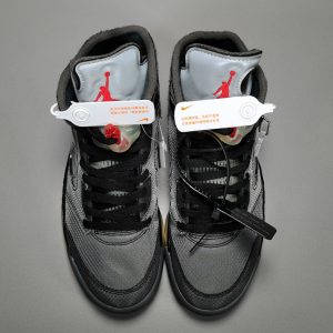 OW x AJ5 Muslin-Fire Red - Image 3