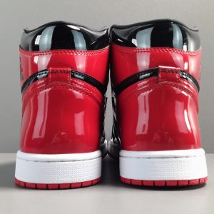 Air Jordan 1 High OG “Bred Patent” High Top Vintage Basketball Shoes - Image 6