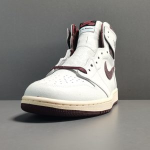 A Ma Maniere x Air Jordan 1 Retro High OG SP＂sail and Burgundy＂Retro Leisure Basketball Shoes - Image 2