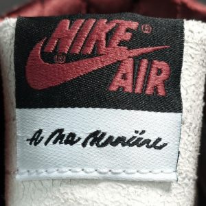 A Ma Maniere x Air Jordan 1 Retro High OG SP＂sail and Burgundy＂Retro Leisure Basketball Shoes - Image 10