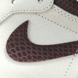 A Ma Maniere x Air Jordan 1 Retro High OG SP＂sail and Burgundy＂Retro Leisure Basketball Shoes - Image 11