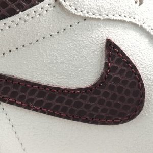 A Ma Maniere x Air Jordan 1 Retro High OG SP＂sail and Burgundy＂Retro Leisure Basketball Shoes - Image 12