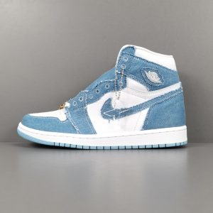 Air Jordan 1 High OG “Denim” Retro Casual Basketball Shoes - Image 1