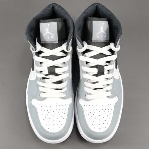 Air Jordan 1 Mid ＂Light Smoke Grey ＂ - Image 2