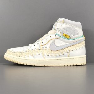 Union x Bephies Beauty Supply x Jordan Air Jordan 1 Retro High OG “Summer ’96’ Durable and Breathable Trendy Retro Basketball Shoes - Image 1