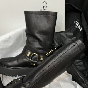 Bulky Biker High Boots - Image 10