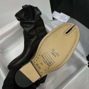 Casual Style Street Style Plain Leather Logo Mid Heel Boots - Image 15