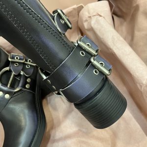 Pre-owned Leather Biker Boots - Image 11