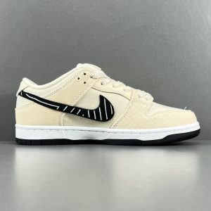 Albino & Preto X  Nike  SB Dunk Low Pro “Pearl White “ - Image 5