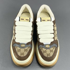 GUCCI Rubber Sole Logo Low-Top Sneakers - Image 3