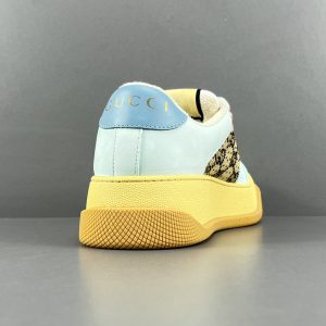 GUCCI  Rubber Sole Logo Low-Top Sneakers - Image 4