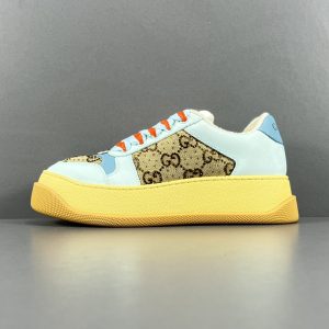 GUCCI  Rubber Sole Logo Low-Top Sneakers - Image 1