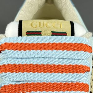 GUCCI  Rubber Sole Logo Low-Top Sneakers - Image 8