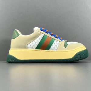 GUCCI  Rubber Sole Logo Low-Top Sneakers - Image 5