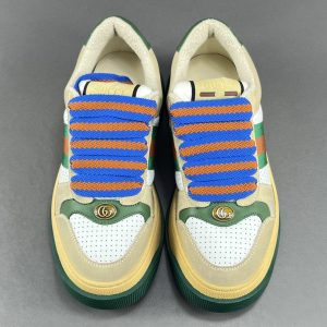 GUCCI  Rubber Sole Logo Low-Top Sneakers - Image 3