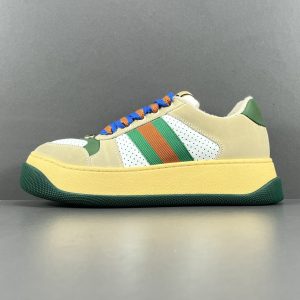 GUCCI  Rubber Sole Logo Low-Top Sneakers - Image 1