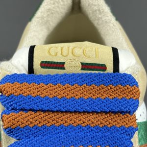 GUCCI  Rubber Sole Logo Low-Top Sneakers - Image 8